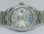 Rolex Datejust Swiss Replica Watch SS Silver Arabic Dial for Men